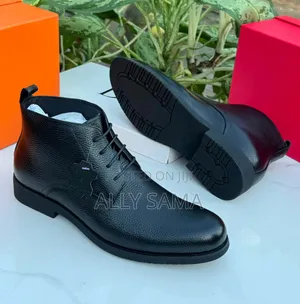 Men's Boots Travolta Full Black Material Heavy