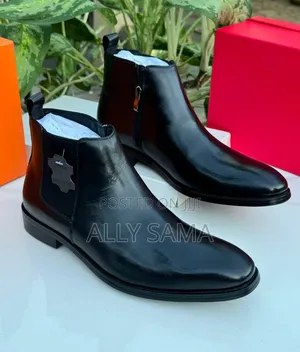 Men's Boots Travolta Full Black Material Heavy