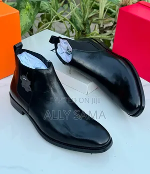Men's Boots Travolta Full Black Material Heavy