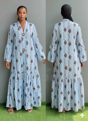 Women's Clothes Long-Sleeved High-Waist Big Swing Dresses