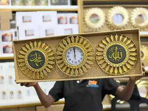 3-in-1 Wall Clock and Mirror Set 1 Clock and 2 Decorative Mirrors.
