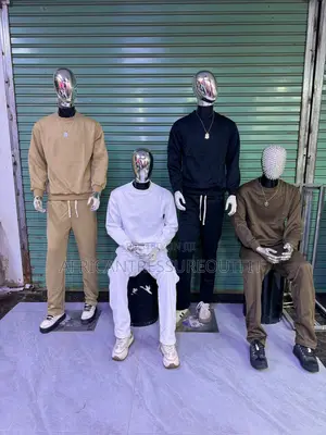 Believe Loungewear Sets Featured on Four Chrome Mannequins Available