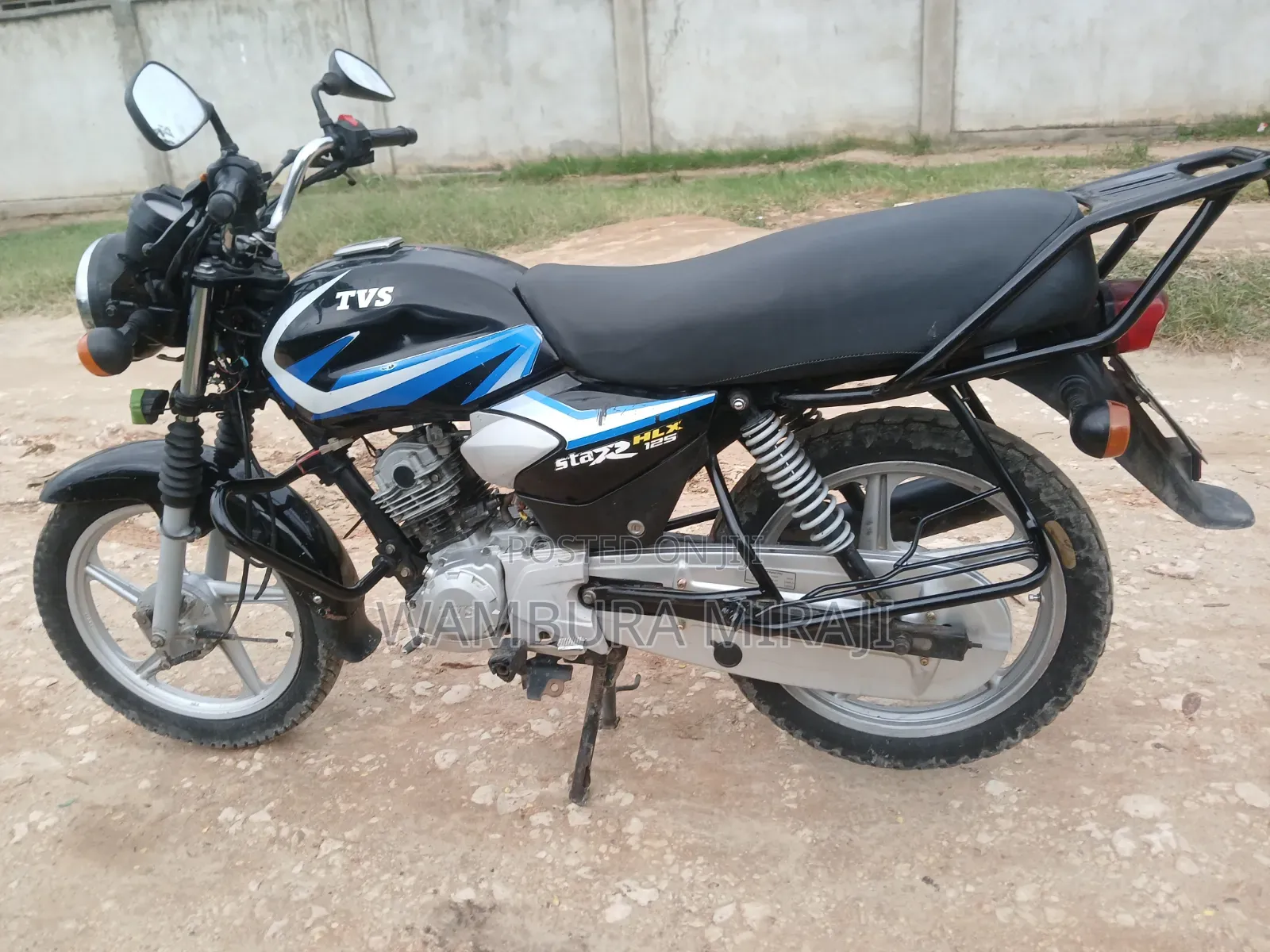 TVS HLX 125 2025 Black