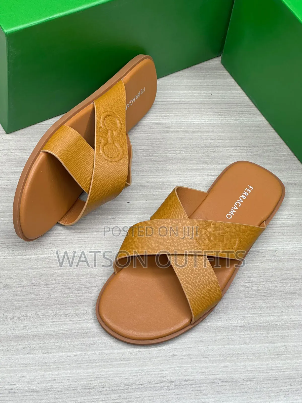 Sandals or Sendo Za Ferragamo Brand Za Kiume Materials Original