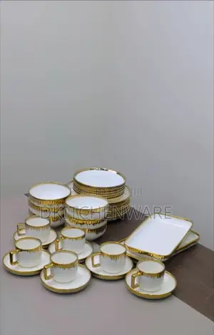 Dinner Set 32pc Gold