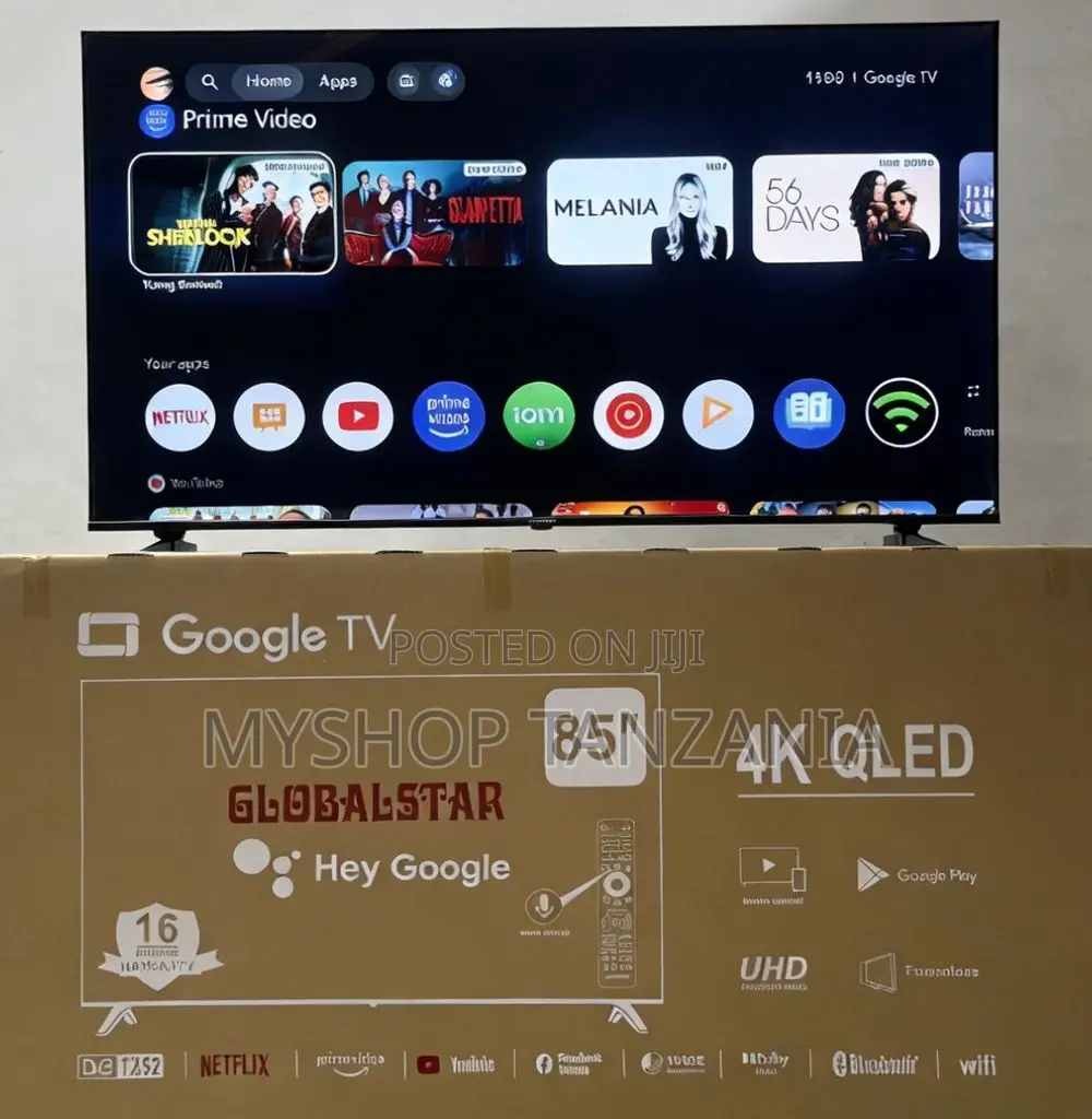 Globalstar 85-Inch " Google Tv Qled Ci Interface T2/S2