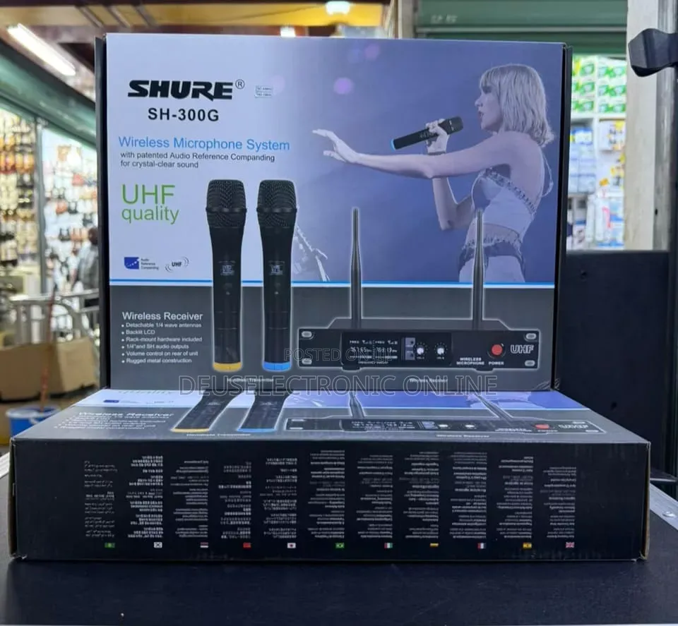 Shure 300 G Wireless Microphone 50-80 Metres 230,000/=