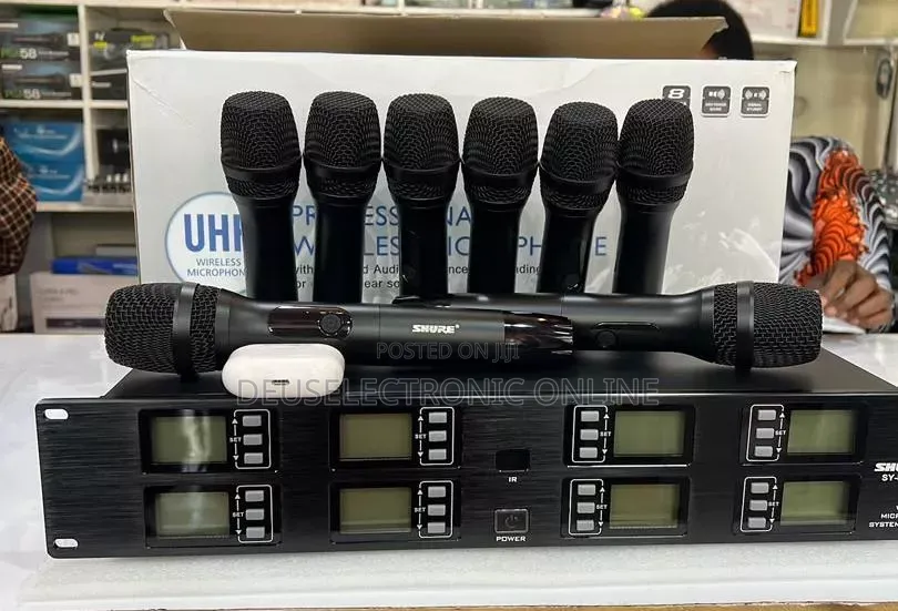 Shure Sy-8400 8 Wireless Microphone 100-200 Metres 1,300,000/=