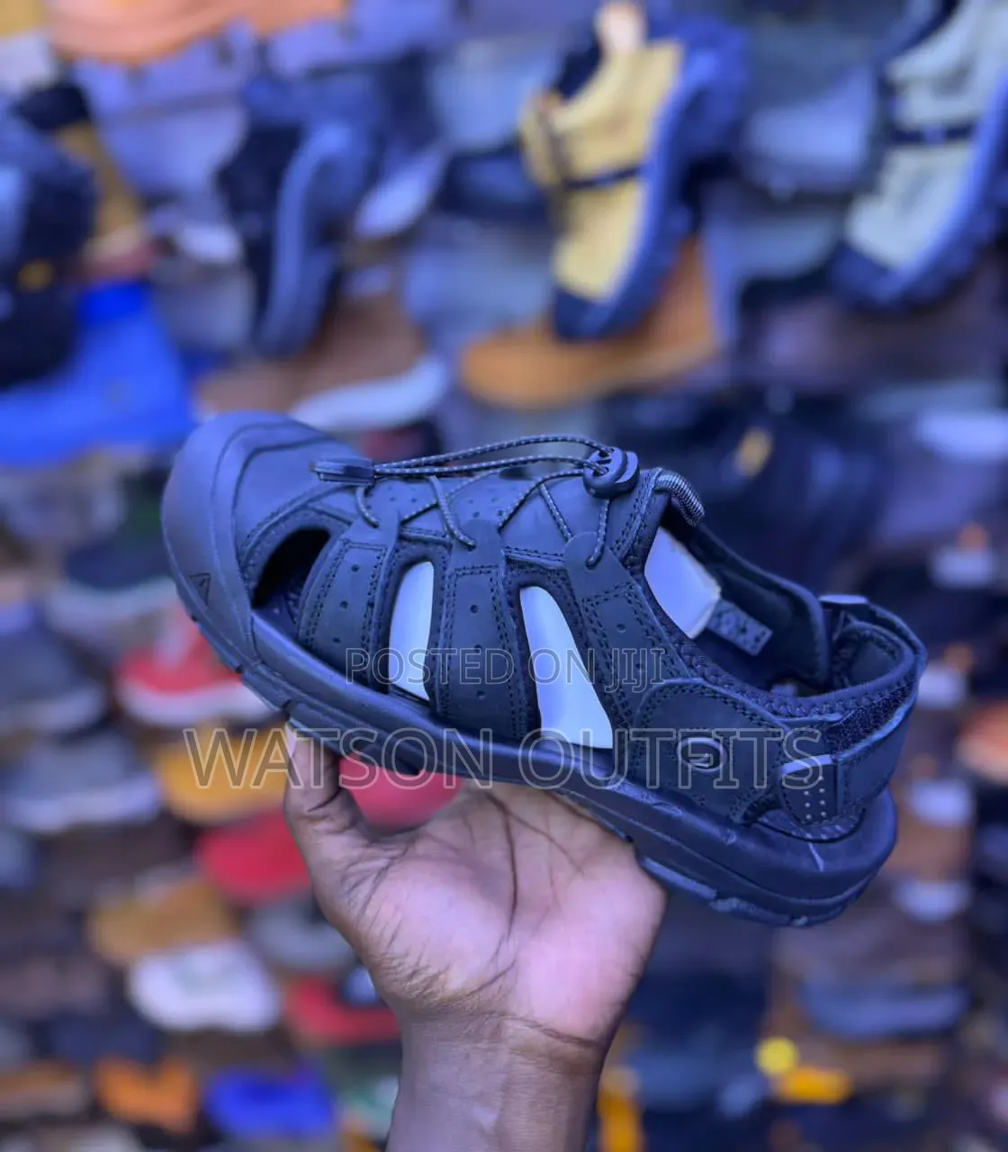 Cakki Brand Men's Leather Sandals Materials Classic