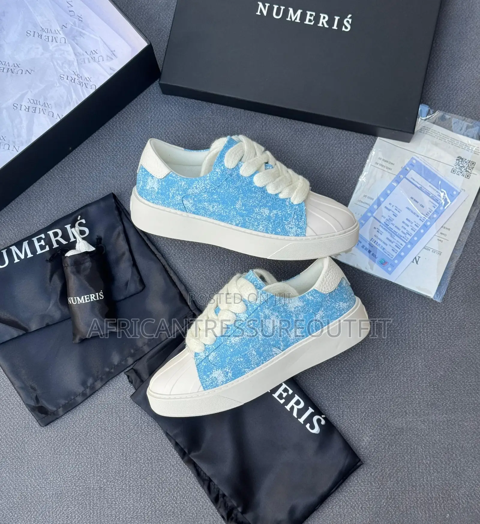 Numeriś Eclipse Aqua Woven Trainer