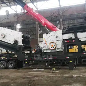 Mobile Wheeled Impact Crushing Plant With Vibrating Screen