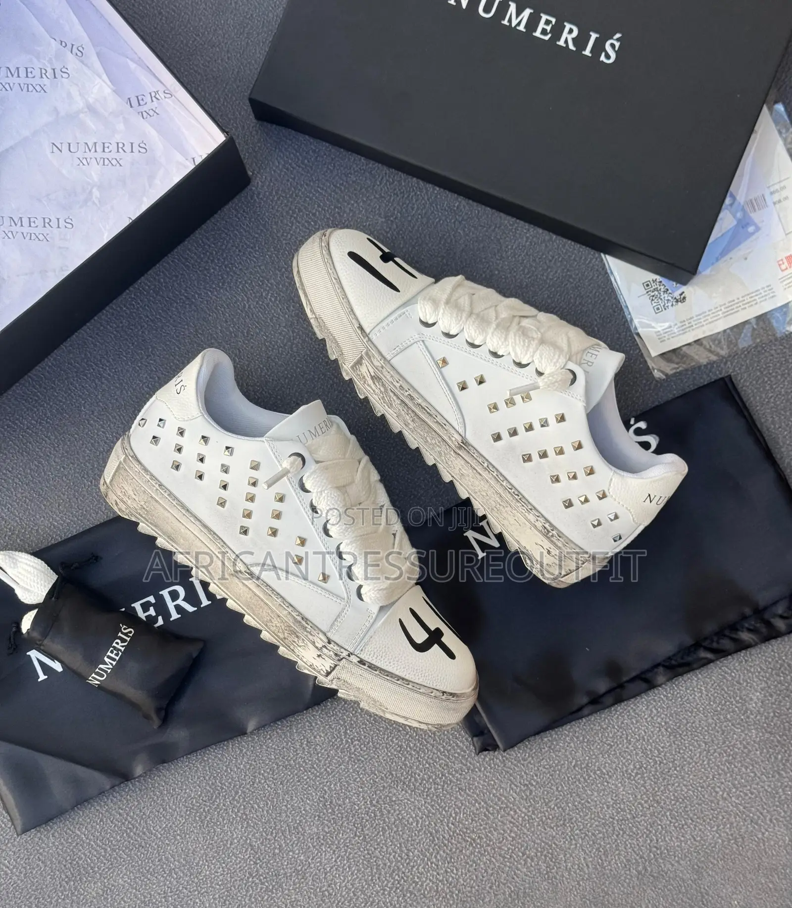 Numeriś Atelier Sneakers Featuring a Thick,Chunky Serrated Rubber Sole