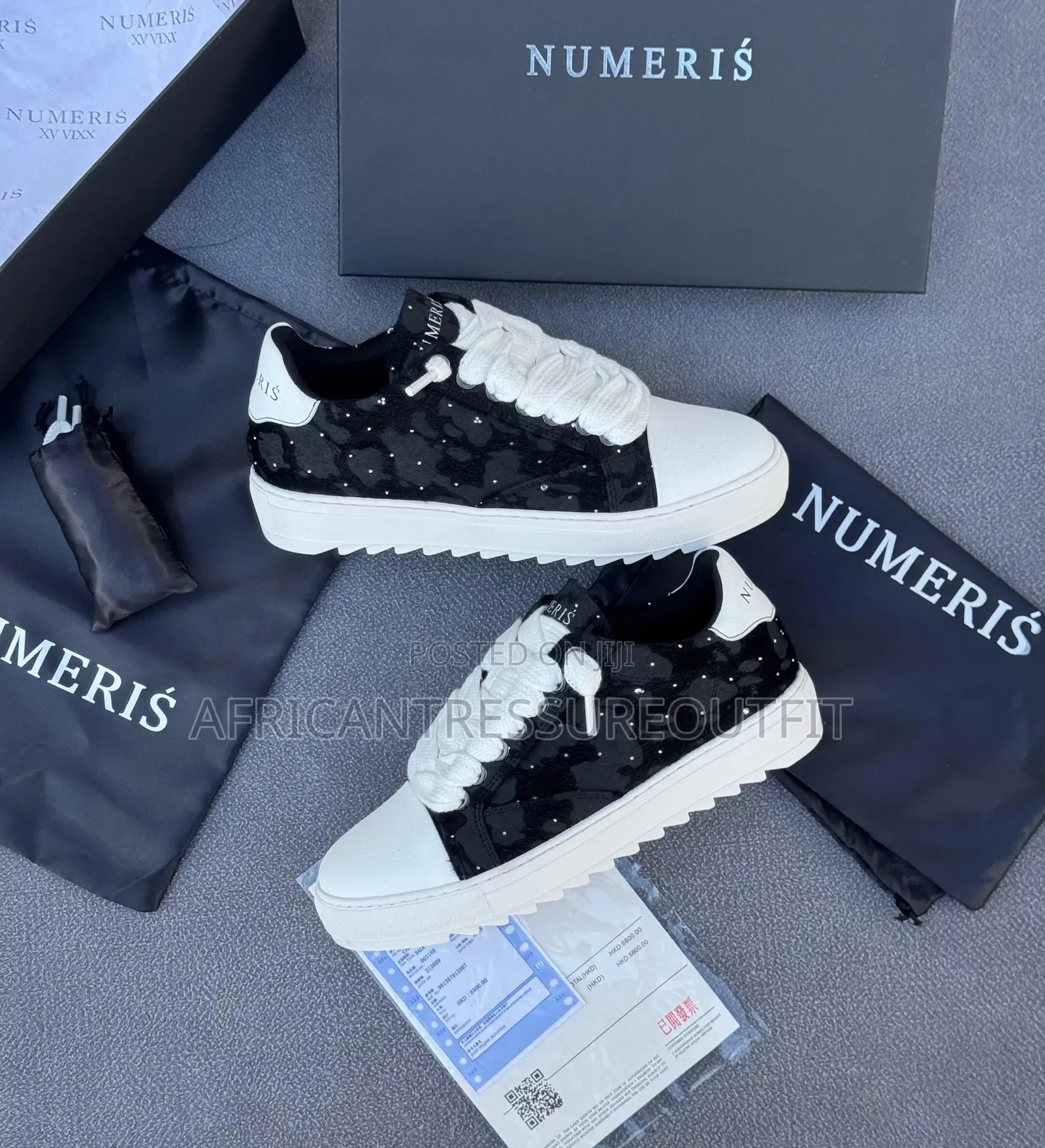Numeriś Atelier Sneakers Featuring a Thick,Chunky Serrated Rubber Sole