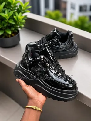 Naked Wolfe Brand 2 Colours Black and White Men's Leather Sneakers