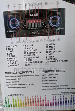 Kolav-M2826 Karaokes Speaker 2 Mic