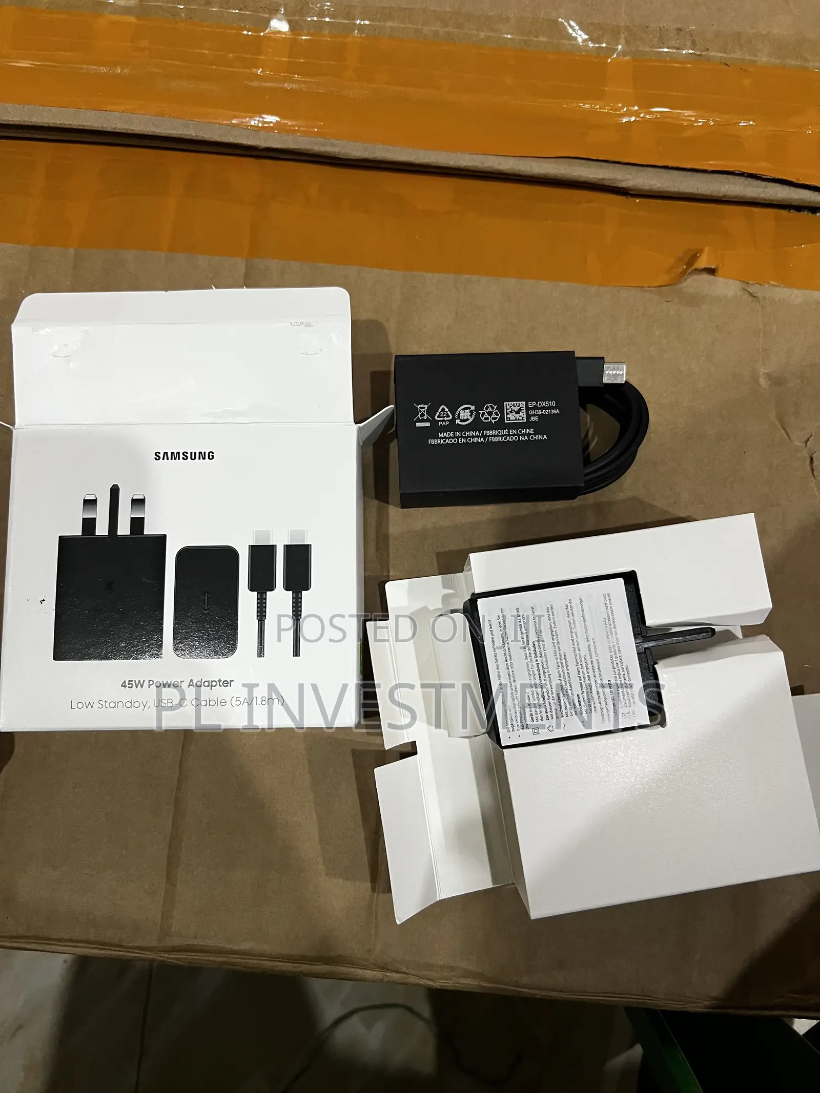 45 Watt Samsung Adapter and Cable