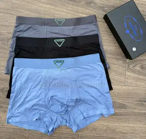 Prada Mens Boxers Feature Elastic Waistband Come in 3 Colour Sets