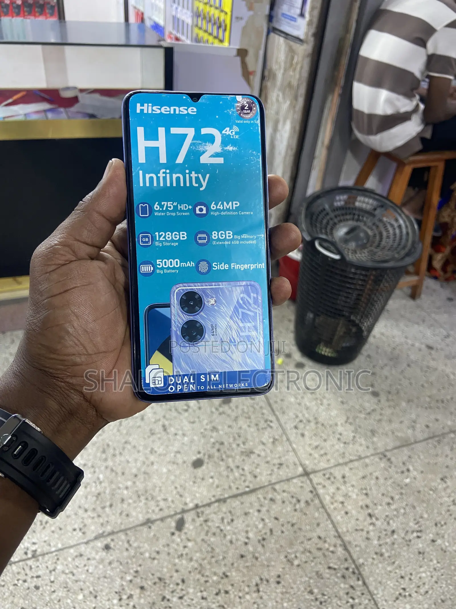New Hisense Infinity H72 Pro 128 GB Blue