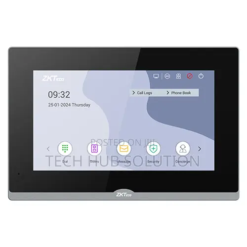 Zkteco Vt07-b26l-w Ip Indoor Monitor
