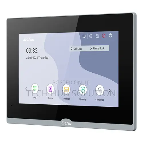 Zkteco Vt07-b26l-w Ip Indoor Monitor