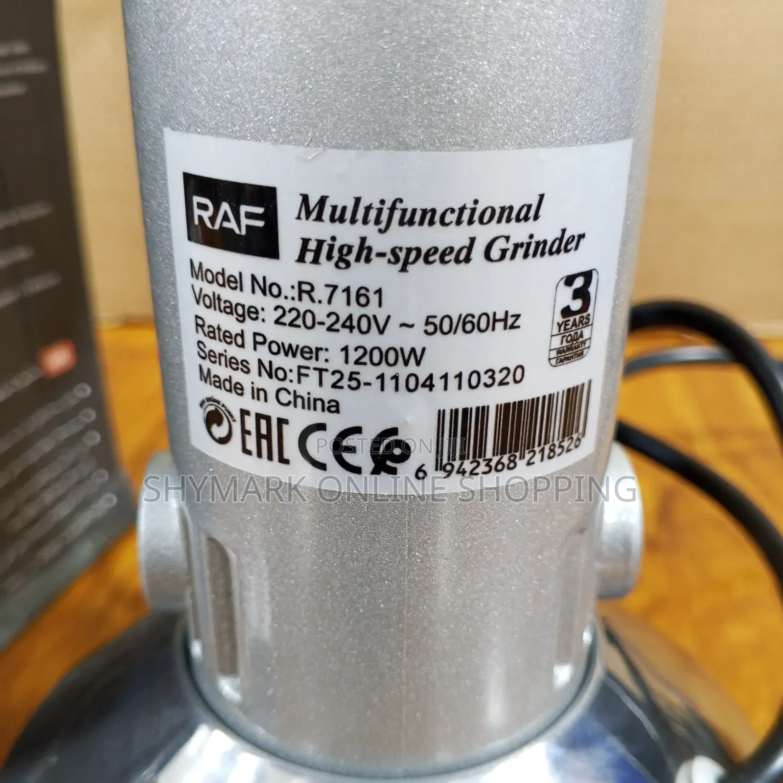 Raf Multifunctional High Speed Grinder 200g