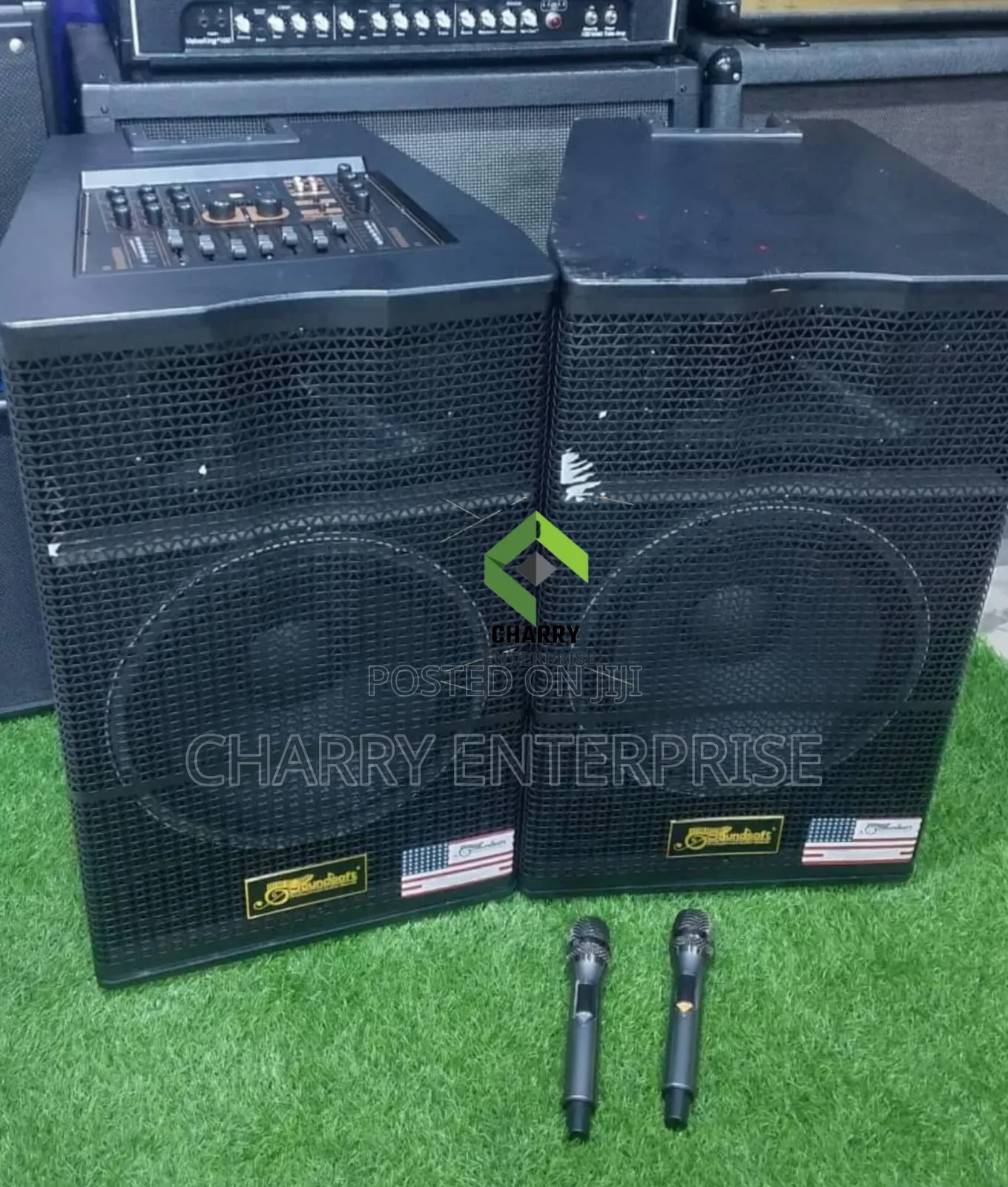 Soundsoft Speakers With Master Equalizer 2 Mic500w15"
