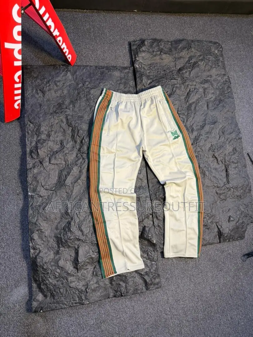 Needles Track Pants Crafted With Striped Side Webbing