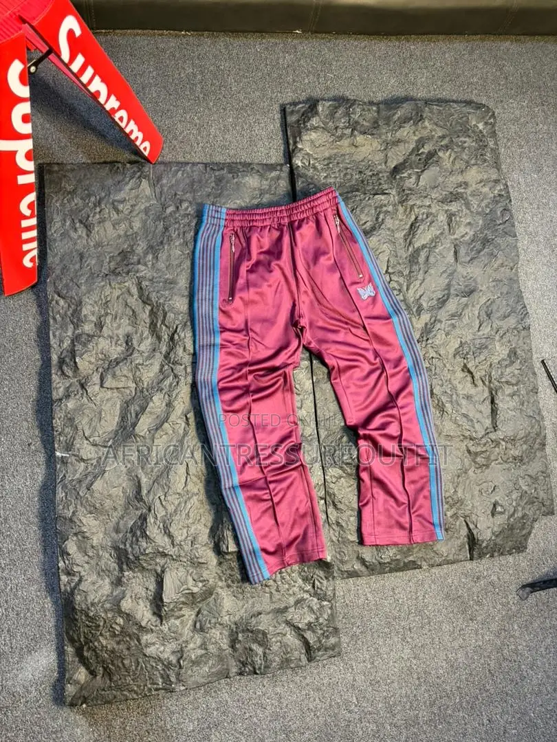 Needles Track Pants Crafted With Striped Side Webbing