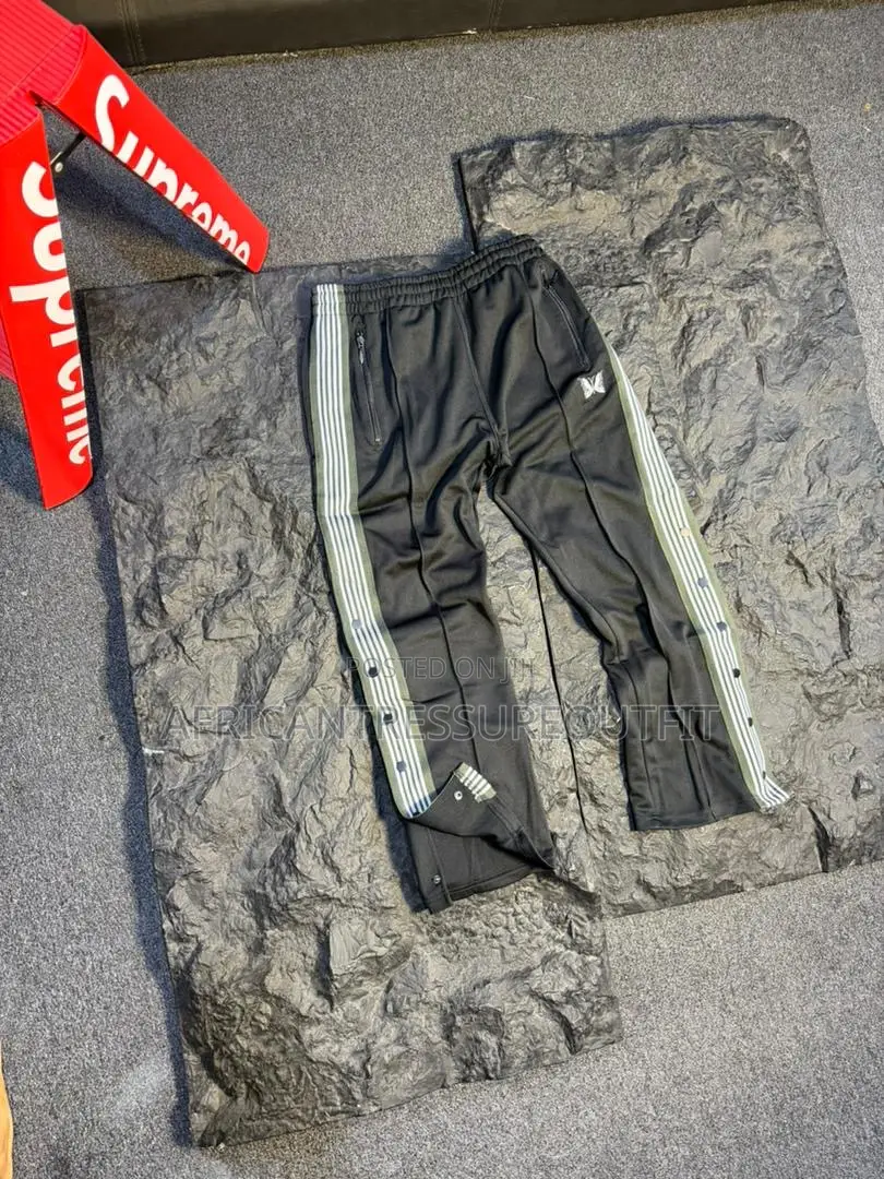 Needles Track Pants Crafted With Striped Side Webbing