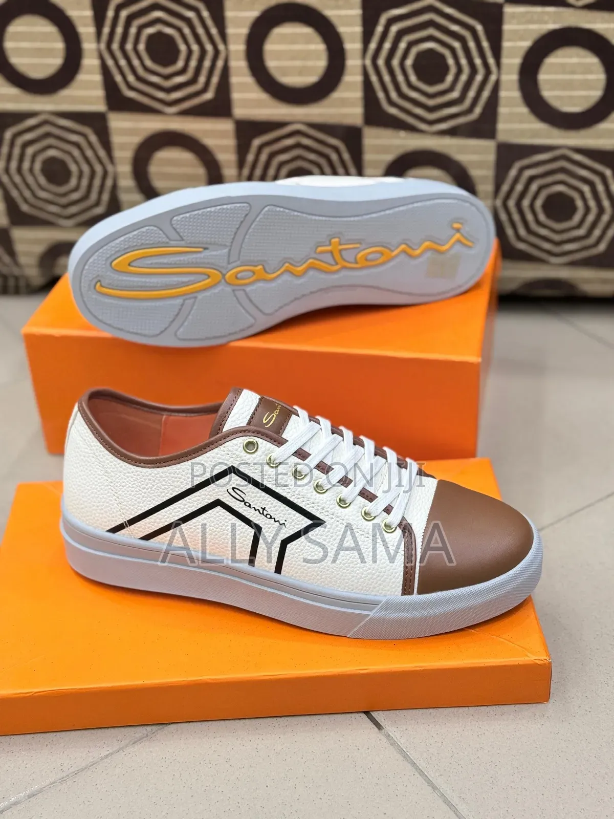 Men's Shoes New Brand Santon Material Leather
