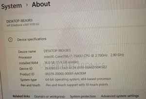 Laptop HP EliteBook X360 1030 G2 16GB Intel Core i7 SSD 256GB