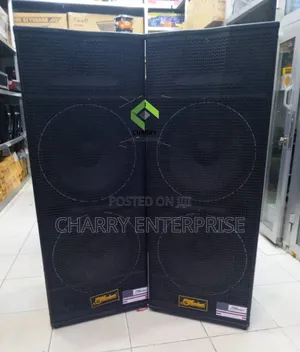 Powerful Soundsoft Speakers With Mixer Amplifier 15" Business/ Church