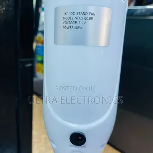 Solar and Rechargeable Fan With 16 Inches and 18 Watts