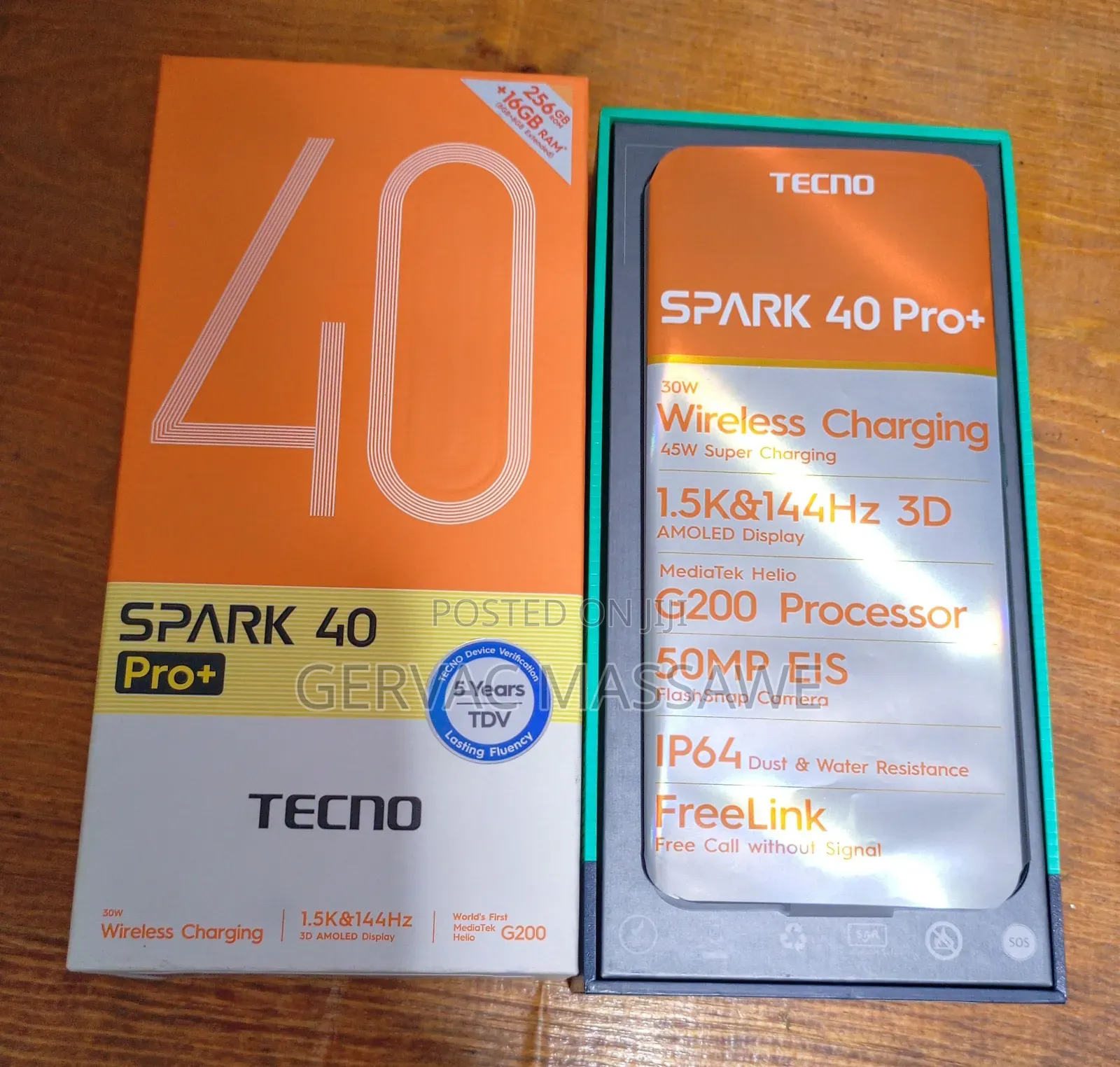 New Tecno Spark 40 Pro+ 256 GB Black