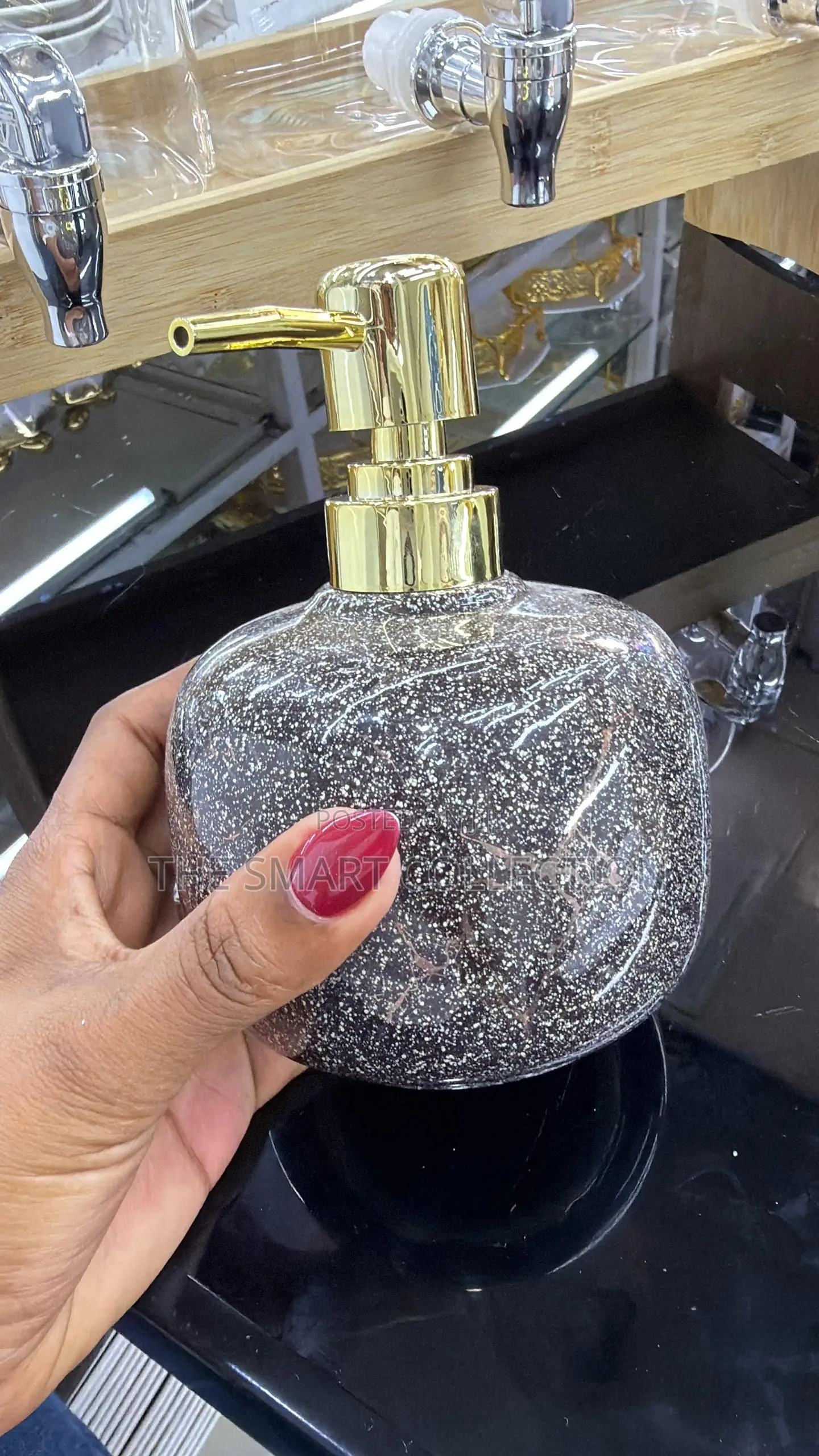 Silver Soap Dispenser 