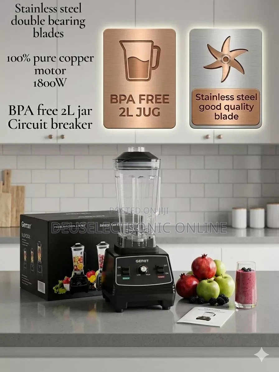 Gemat Commercial Blender 2l Warranty Ipo