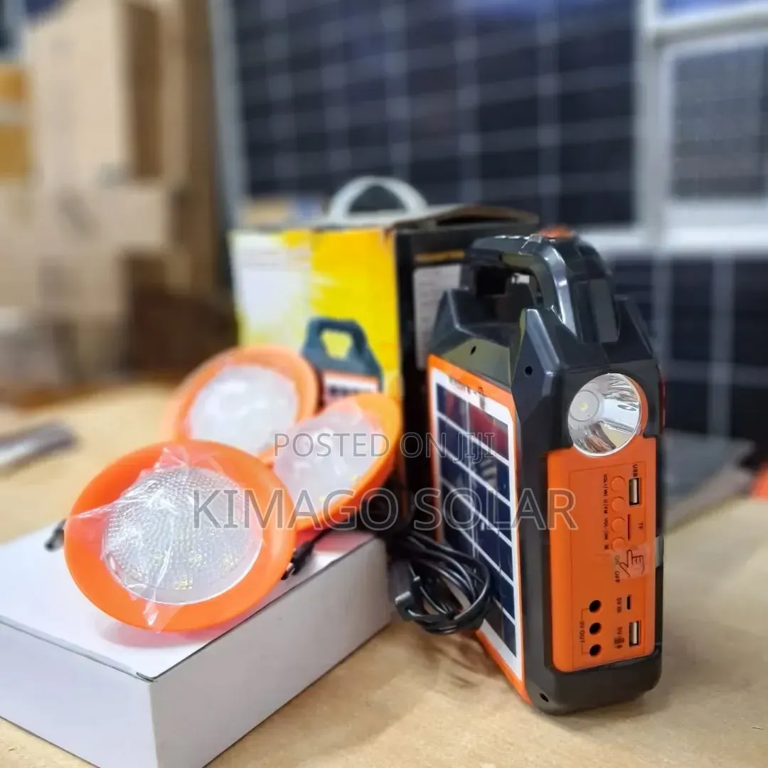 Mkombozi Wa Giza Solar Yenye Taa 3 Na Redio Kwa TSH 99,999