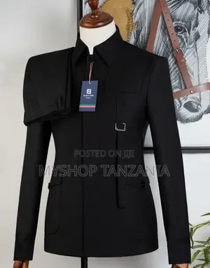 Kaunda Suit (Safari Suit) Black