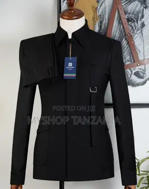 Kaunda Suit (Safari Suit) Black