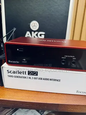 Focusrite Scarlett 2i2 3rd With Akg P220 Isolation Ball