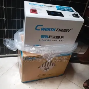 Solar Battery Yenye Kioo Cha Kuonyesha Asilimia 200ah 12v