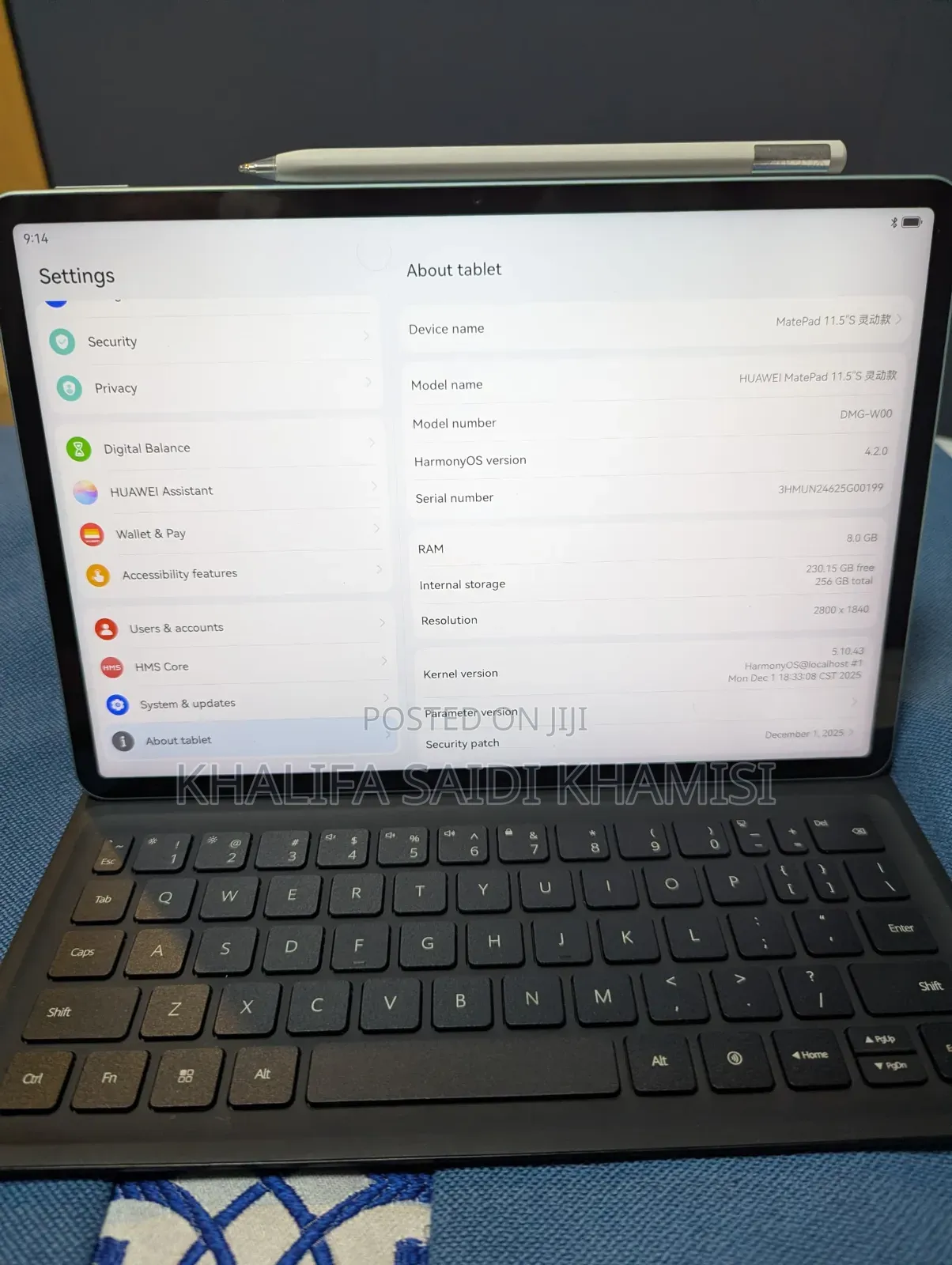 New Huawei MatePad 11.5 256 GB Black