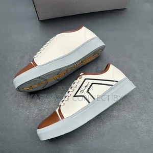 Santoni Leather Sneakers