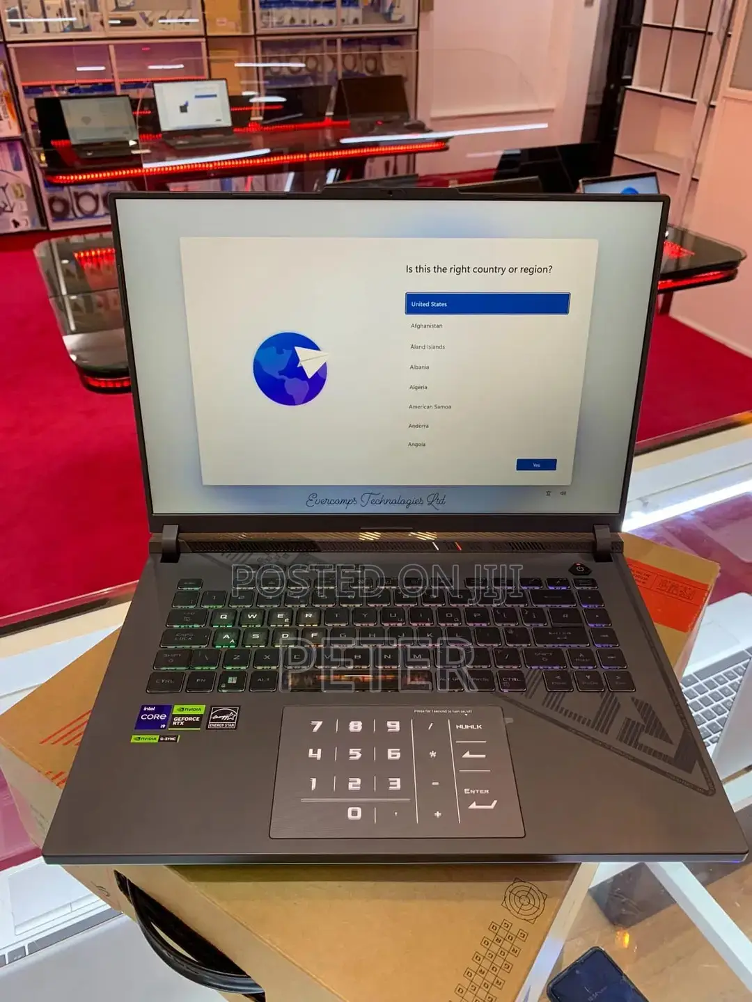 New Laptop Asus ROG Strix G16 G614 32GB Intel Core i7 SSD 1T