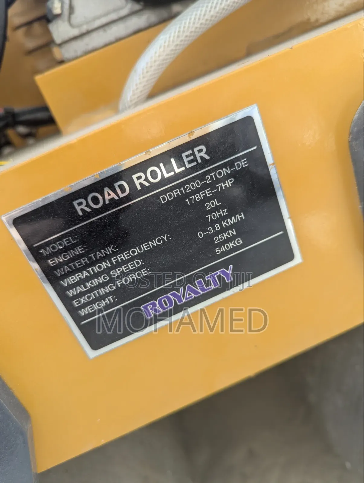 Royalty Ddr1200-2ton-De Road Roller