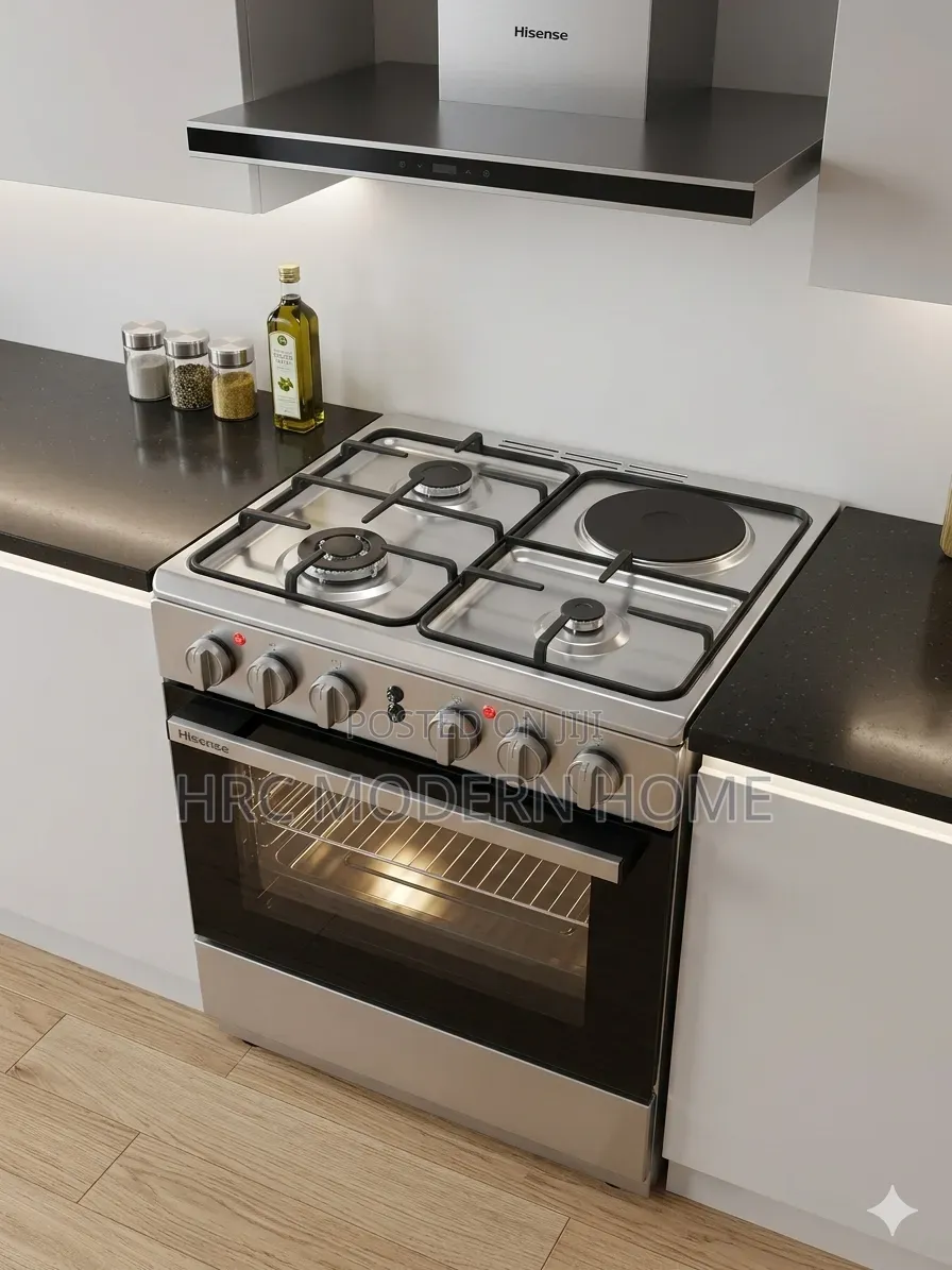 Hisense Cooker 3 Gas + 1 Electric Hotplate 50*50