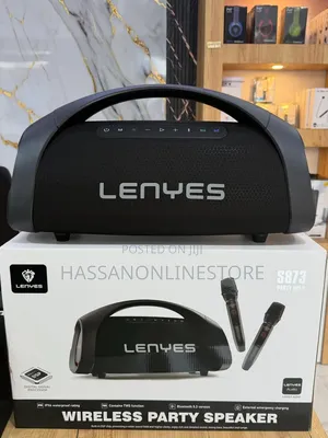 Lenyes S873 Portable Speaker | Bluetooth 5.3 | Lpx6 Waterproof - Black