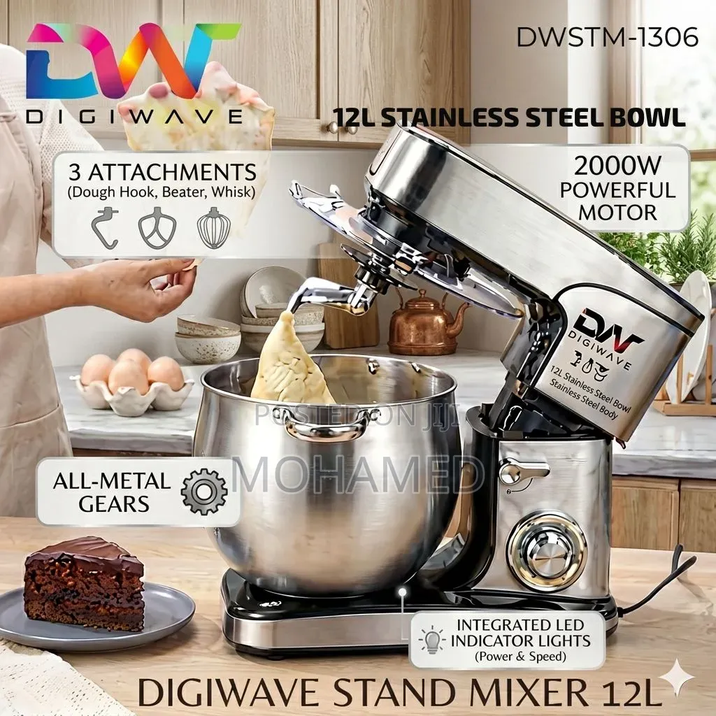  Digiwave Stand Mixer 12l 