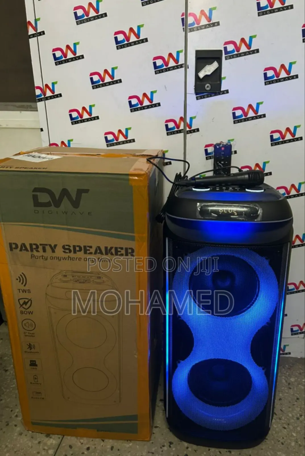 Digiwave Rechargeable Party Music System 120w 