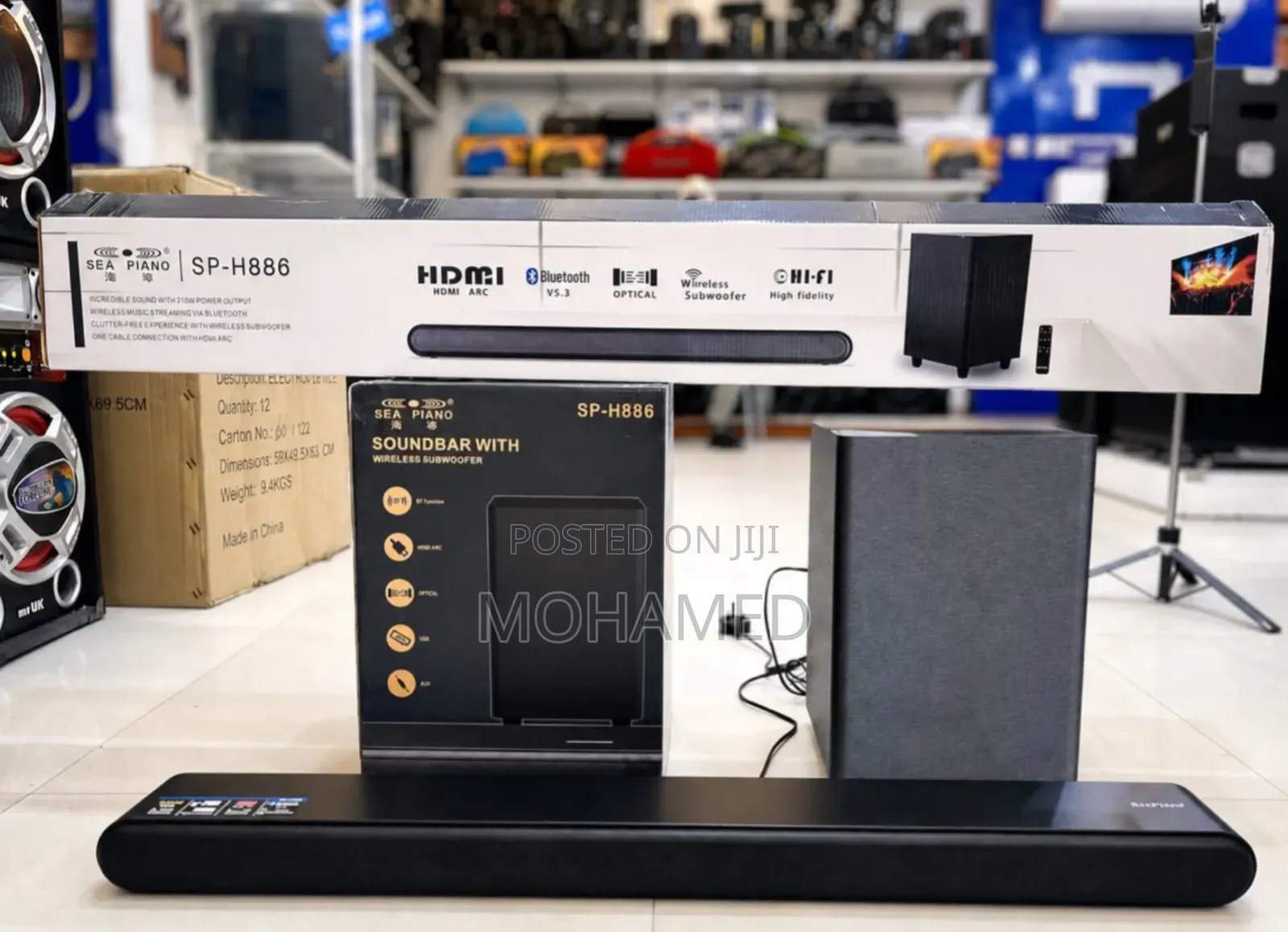  Sea Piano Soundbar Sp-H886 